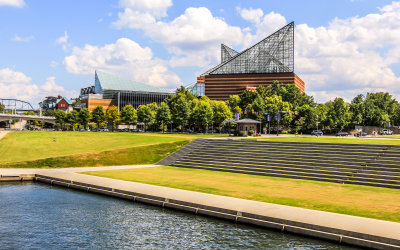 The Tennessee Aquarium on the riverfront in Chattanooga Tennessee