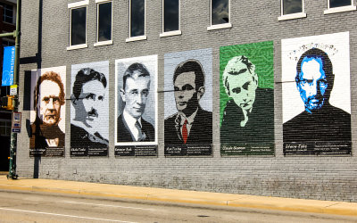 Mural of great minds in Chattanooga Tennessee
