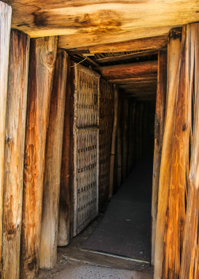 Doorway into the Earthlodge in Ocmulgee National Monument
