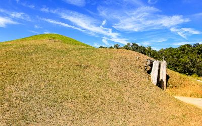 The Earthlodge mound in Ocmulgee National Monument