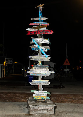 Direction sign post in Key West