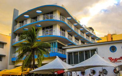Hotel along Ocean Drive on South Beach