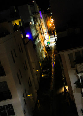 Back alley at night on South Beach