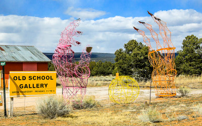 “Hands” at the Old School Gallery near El Moro National Monument in New Mexico