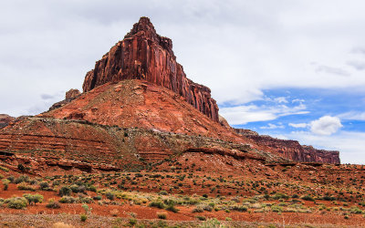 Butte on Utah 211 on the way to the Needles Section of Canyonlands National Park in Utah