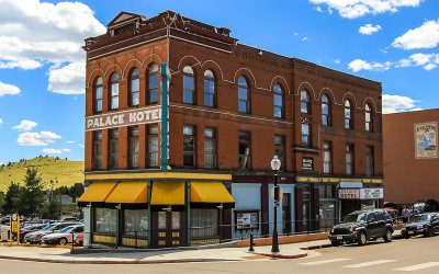 The Palace Hotel (erected in 1896) in Cripple Creek Colorado