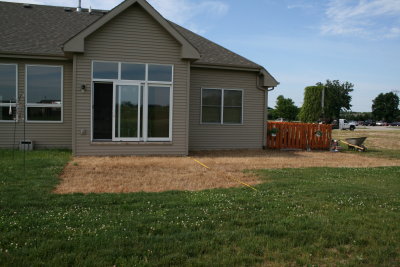 July 2009 - Patio before