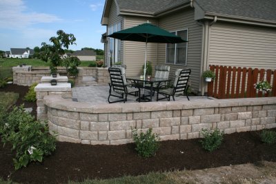 July 2009 - Patio after