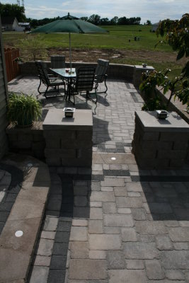 July 2009 - Patio after