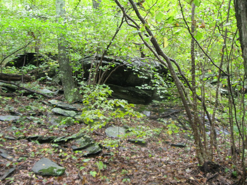 Rock overhang.