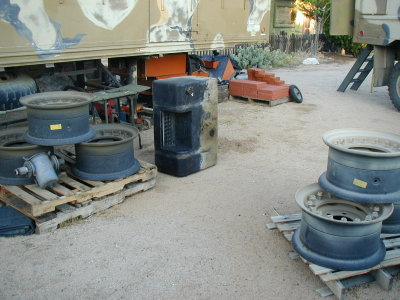 We also picked up a 50 gal fuel tank that we're hoping to stuff under the drivers door,