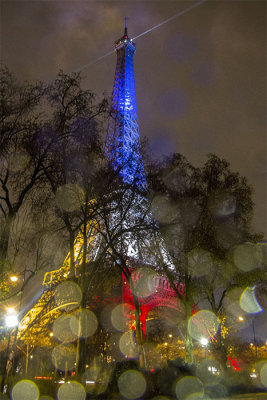 Eiffel sous la pluie