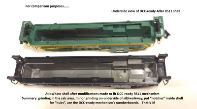 ahe comparing DCC ready RS11 shell with modified Atlas Kato RS11 shell.jpg