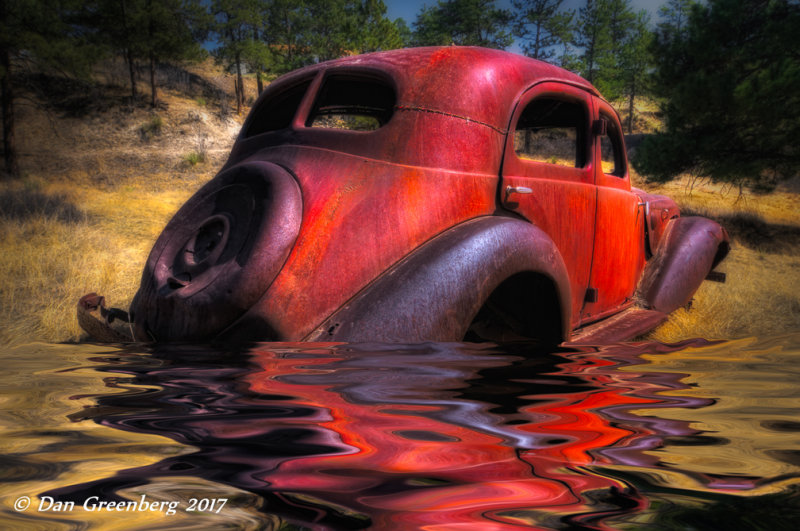 Beached 1935 Hupmobile