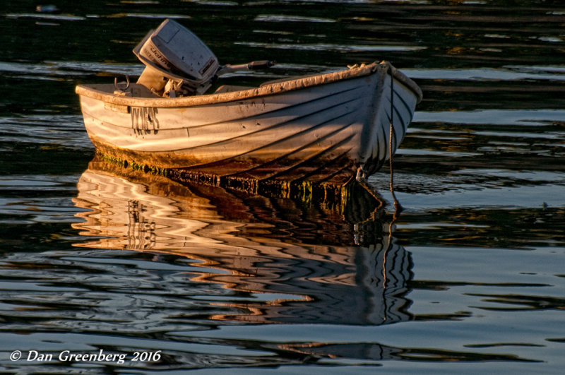 Lone Boat Reflection