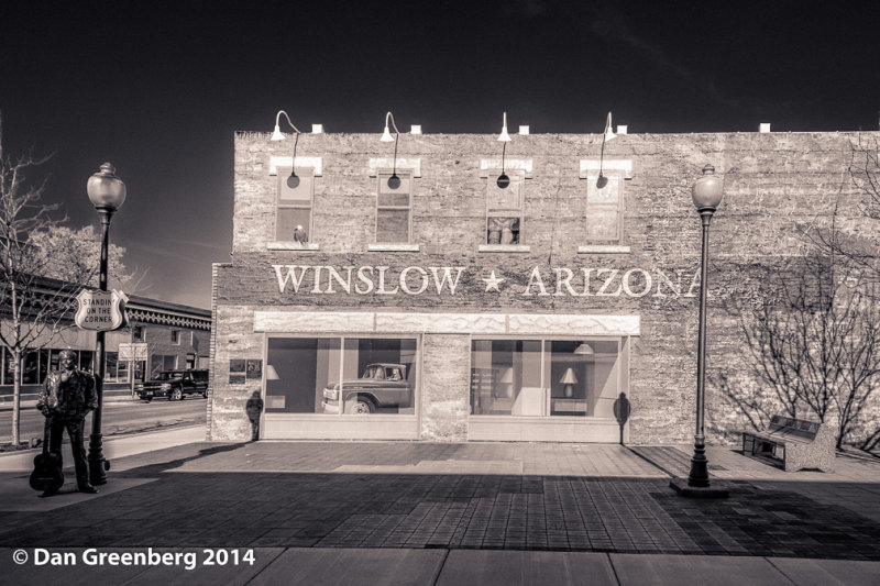 Standing on a Corner in Winslow, Arizona