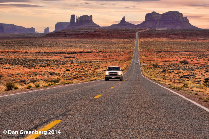 Looking South at Monument Valley