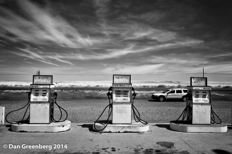 3 Old Gas Pumps