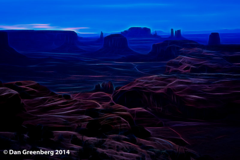 Monument Valley Viewed From Hunt's Mesa