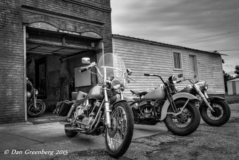 1952,1956 and 1945 Harley Davidsons