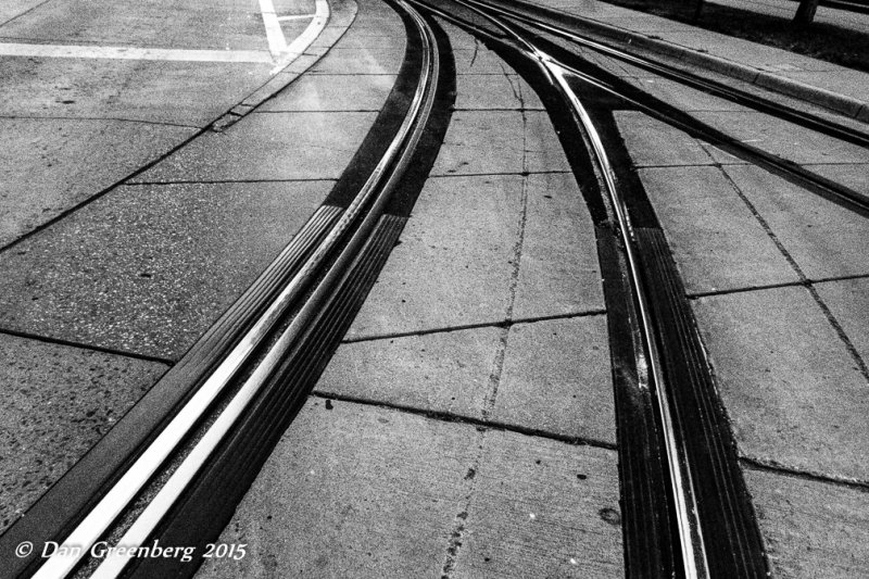 Light Rail Tracks - Late Afternoon