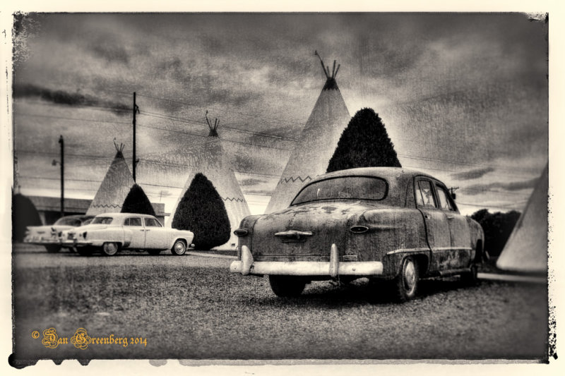 Cars at the Wigwam Hotel