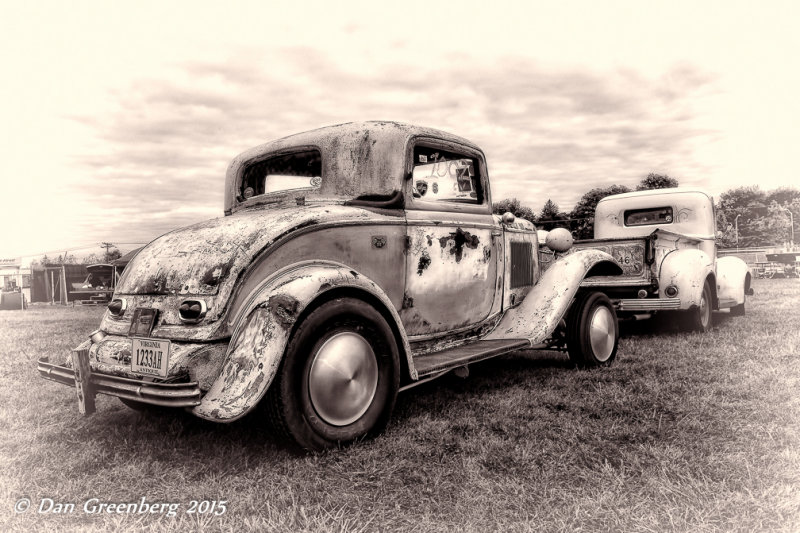 1932 Ford Coupe and 1940 Ford Pickup