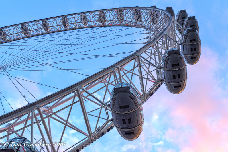 Looking Up Under the London Eye