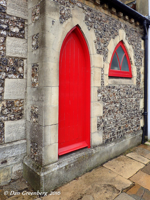Red Door and Window
