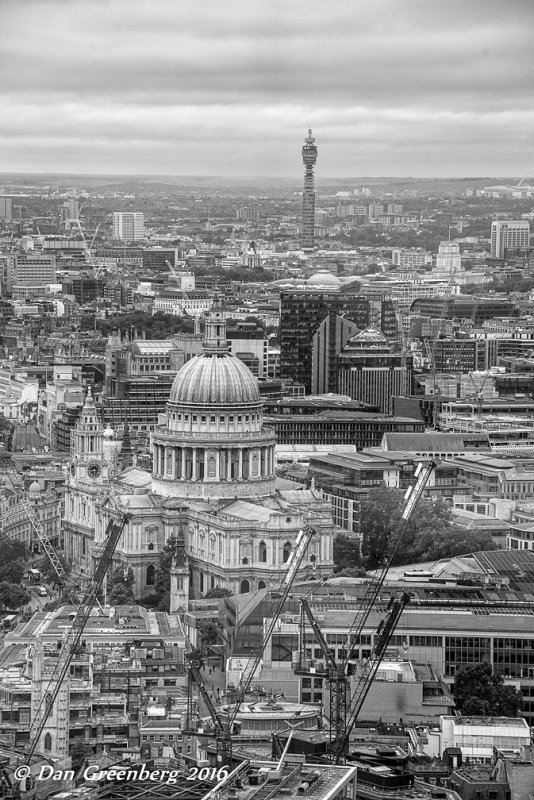 Looking Down at St. Paul's from the Sky Garden