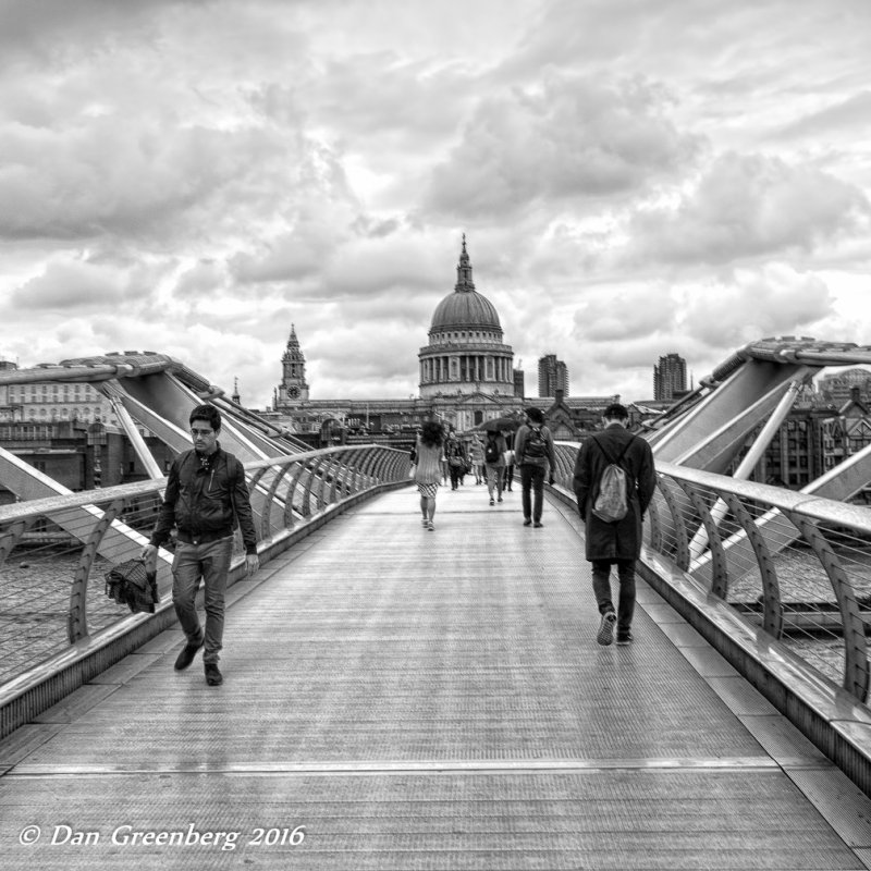 Crossing the Millennium Foot Bridge
