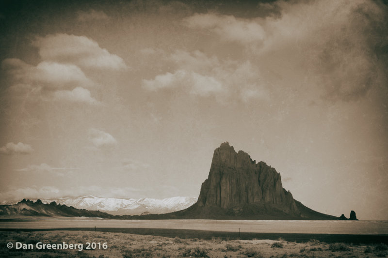 A Vintage View of Shiprock