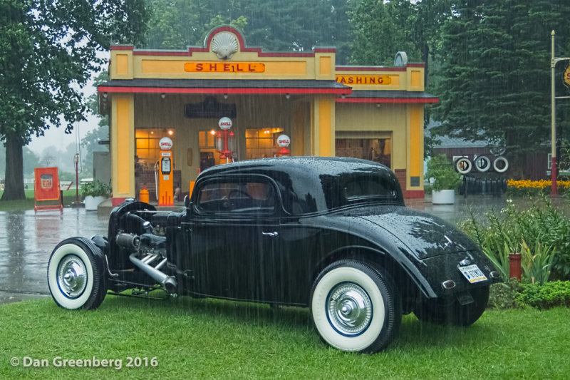 1934 Chevy in the Rain