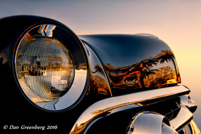 1951 Ford with Palm Reflections