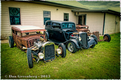 2 Rat Rods and a 1934 Ford