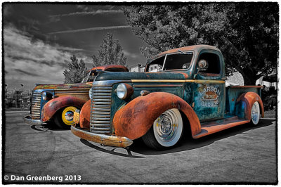 His and Hers 1940 Chevy Pickups