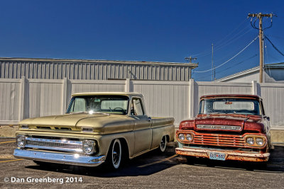 1964 Chevy Pickup, 1959 Ford Pickup