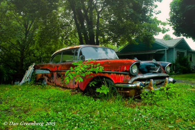 1957 Chevy in the Rain, Eastern PA