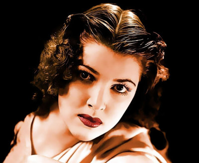 Diana Barrymore with some color