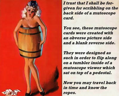 alone on a mutoscope card