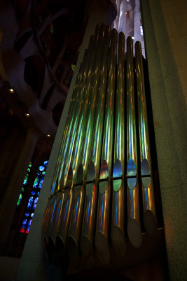 Sagrada D' Famalia Organ Pipes