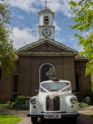 London Taxi wedding car in Deal