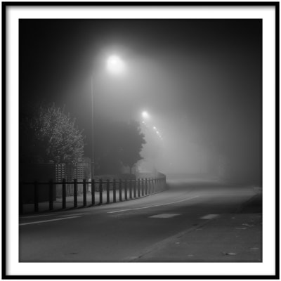 Route brumeuse