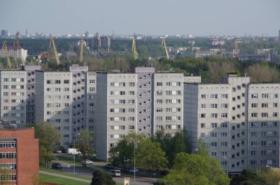 View from Ziemelblazma over Riga Port