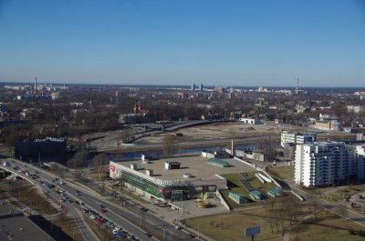 View from Swedbank on Pardaugava