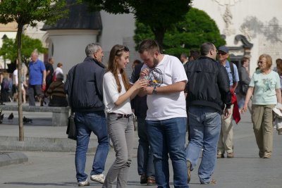 People in Krakow