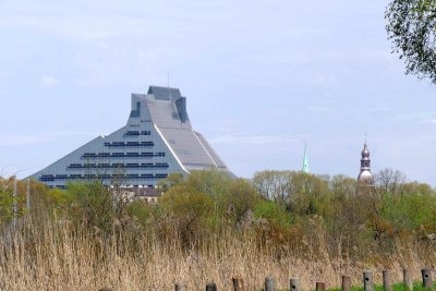 View towards National Library and Old Riga