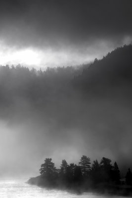 Morning mist Grand Teton National Park