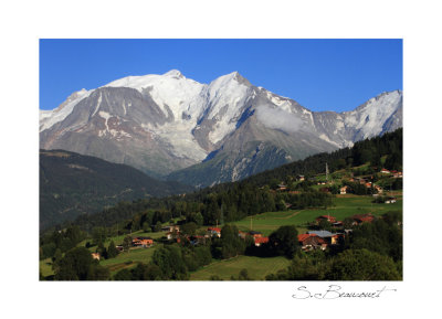 Le Mont-Blanc depuis Combloux