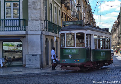 Street view à Lisbonne - view tramway